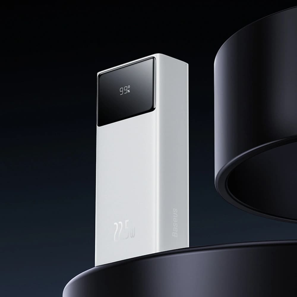 Powerbank Baseus EnerFill FP41 30000mAh 22.5W cu cablu Baseus Simple USB-A / USB-C 3A 30cm alb - 10