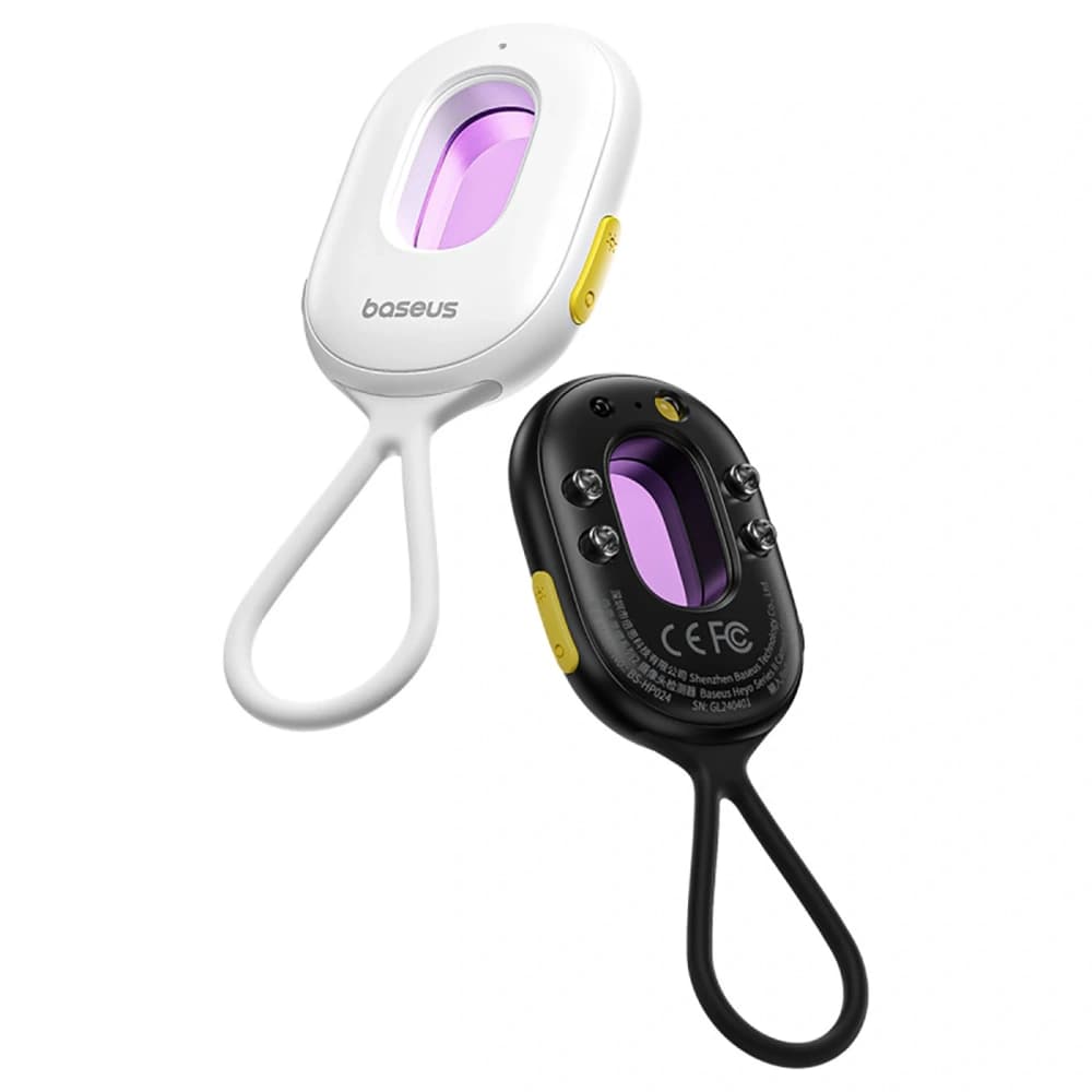 Baseus Heyo Series II hidden camera detector with alarm and mini flashlight + Baseus Simple USB-A / USB-C black cable - 5