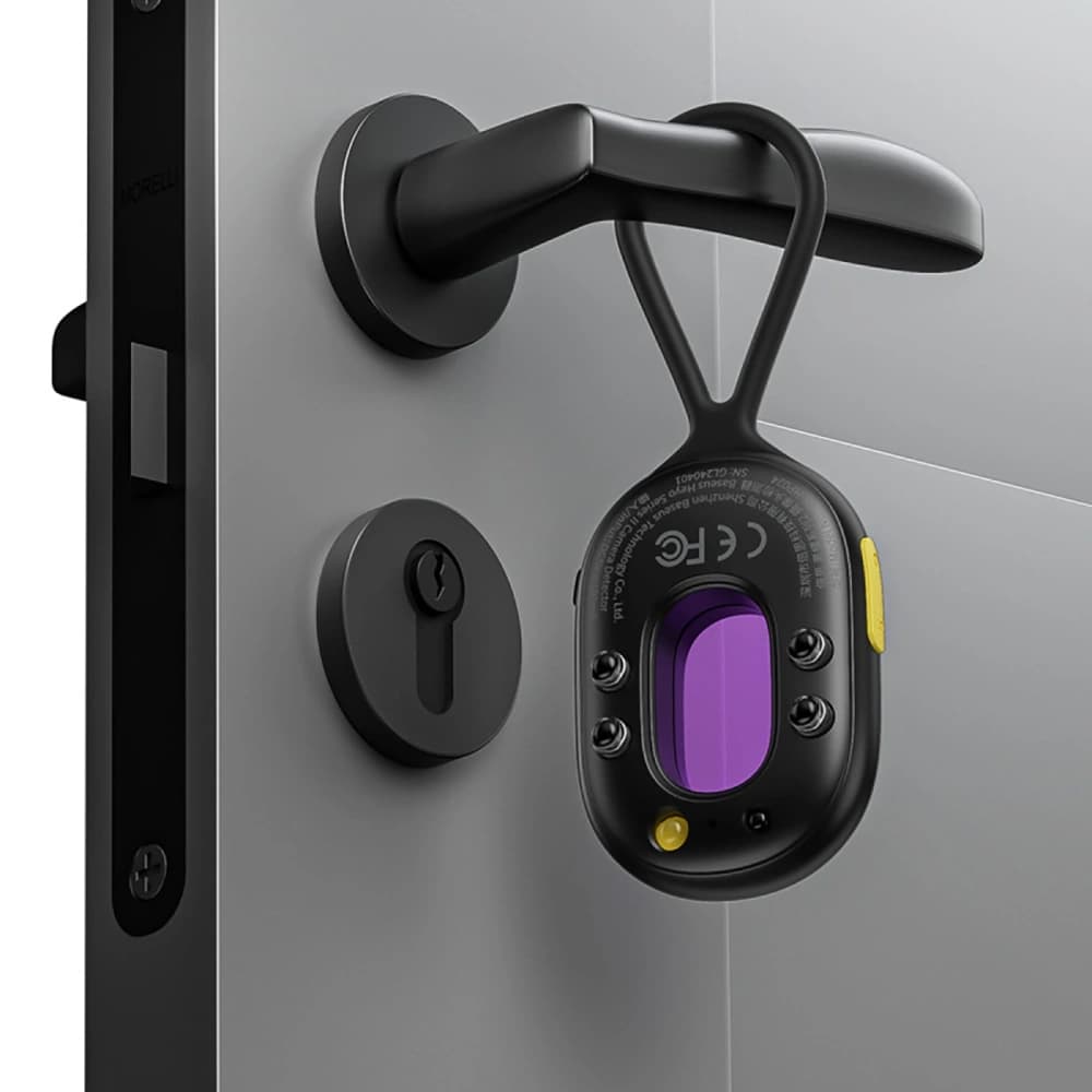Baseus Heyo Series II hidden camera detector with alarm and mini flashlight + Baseus Simple USB-A / USB-C black cable - 9