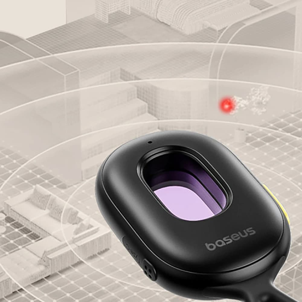 Baseus Heyo Series II hidden camera detector with alarm and mini flashlight + Baseus Simple USB-A / USB-C black cable - 11