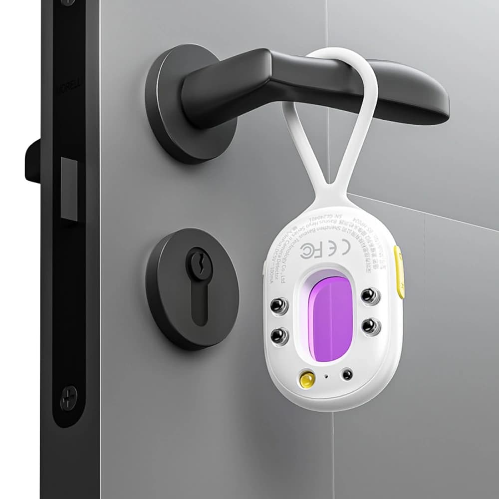Baseus Heyo Series II hidden camera detector with alarm and mini flashlight + Baseus Simple USB-A / USB-C white cable - 9