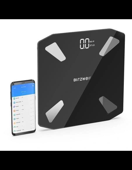 BlitzWolf BW-SC3 smart scale WiFi with 13 body measurement functions (black)
