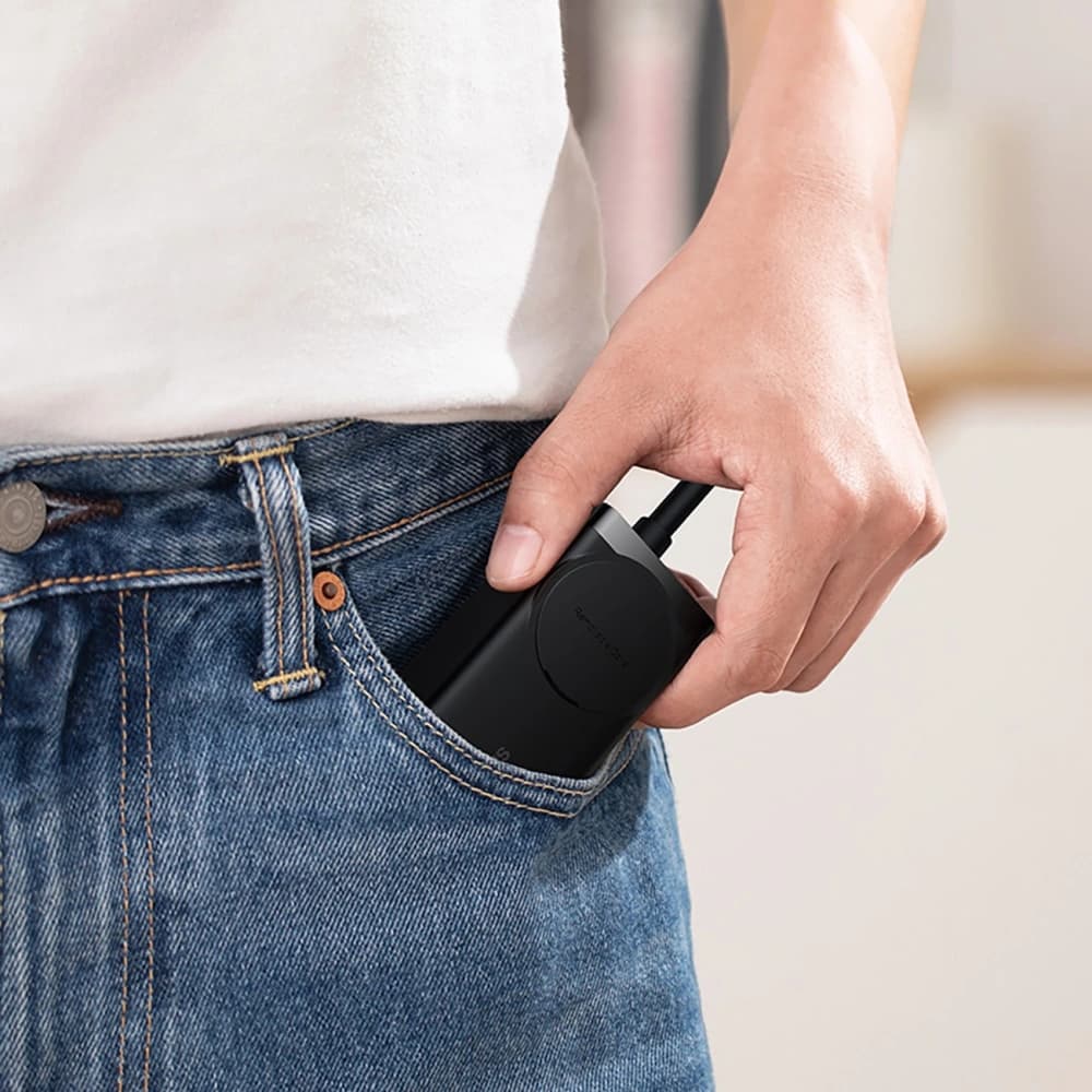 Nabíjecí stanice Baseus GaN3 Pro 65W AC + 2xUSB-C + 2xUSB-A s kabelem Baseus Xiaobai USB-C / USB-C 100W 1m černá - 9