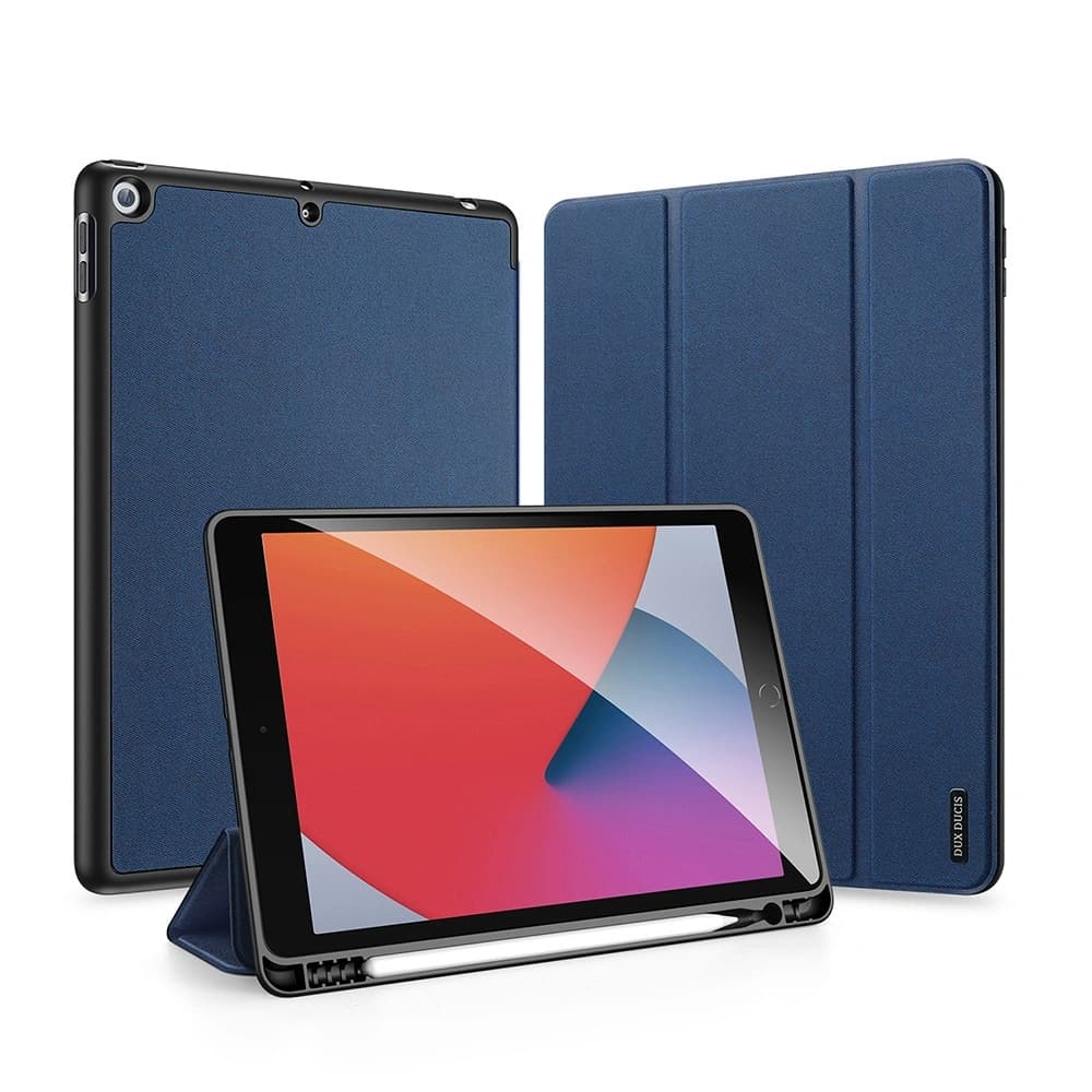 Dux Ducis Domo Etui mit Klappe und Smart Sleep für Apple iPad 10.2" 2019/2020/2021 blau