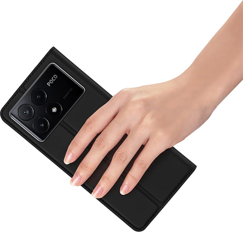 Dux Ducis Skin Pro Flip Case for Xiaomi Poco X6 Pro 5G / Redmi K70E black - 8