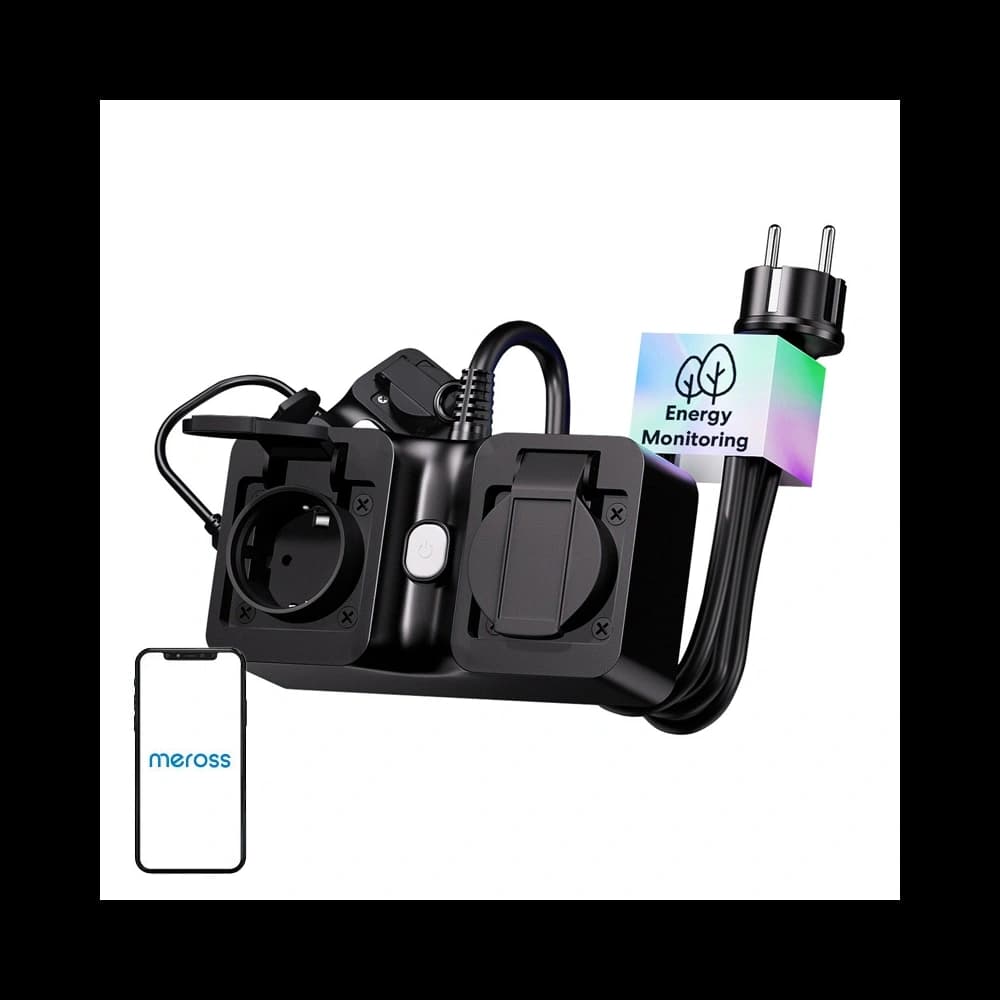 Meross MOP320MA-EU Smart WiFi Power Strip, Outdoor, IP44 (Matter) - 1