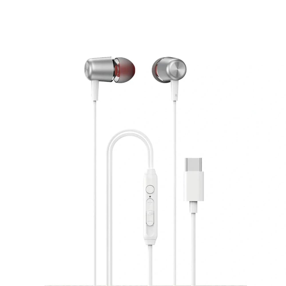 Dudao X1PROT USB-C In-Ear Kopfhörer 1,2m weiß - 1