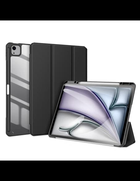 Dux Ducis Toby Hülle mit Klappe und Ständer für Apple iPad Air 13" 2024 / 13" 2025 / iPad Pro 12.9 2020/2021/2022 schwarz