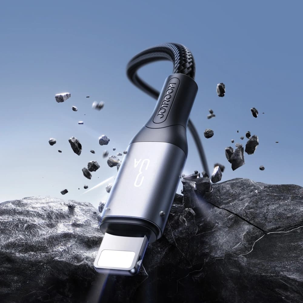 Joyroom S-A28 Flash Series USB-A / Lightning 3A 1m fekete kábel - 4