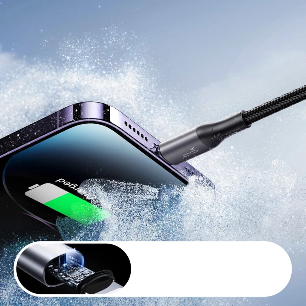 Joyroom S-A28 Flash Series USB-A / Lightning 3A 2m fekete kábel - 6