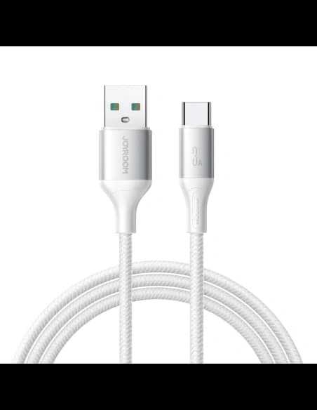 Joyroom S-A28 Flash Series USB-A / USB-C 3A 2m fehér kábel