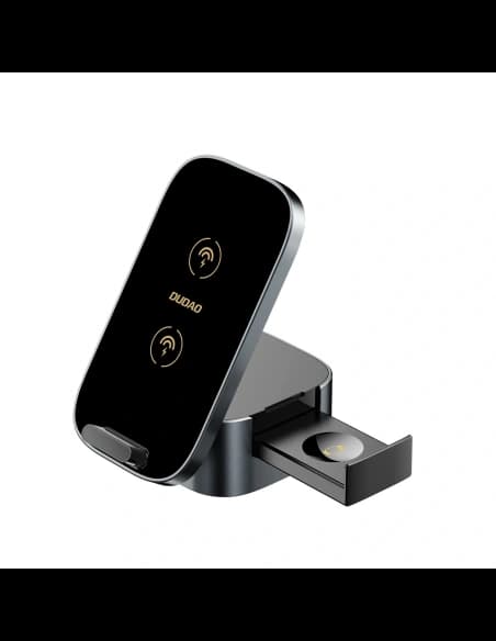 Drahtloses Ladegerät Dudao A11Pro+ 15W 3in1 für Telefon / Smartwatch / Kopfhörer schwarz