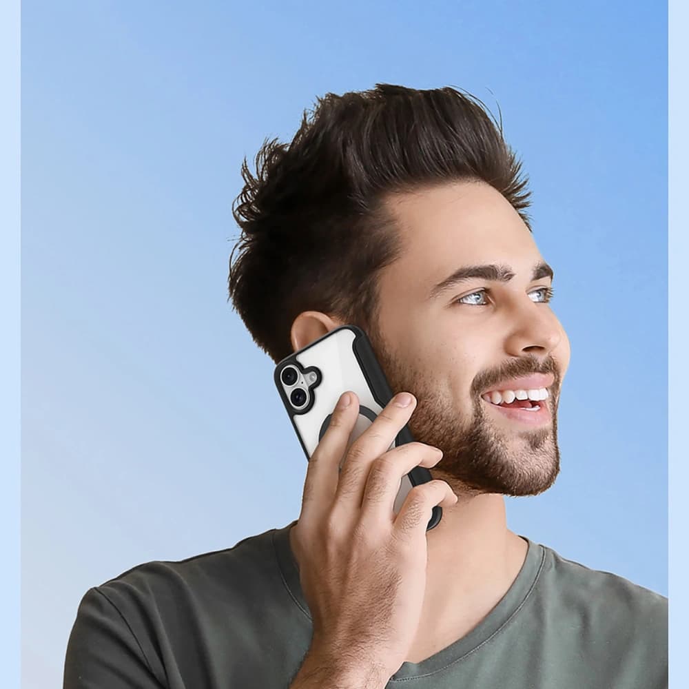 Dux Ducis Skin X Pro Flip Case for Apple iPhone 16 MagSafe Black - 16