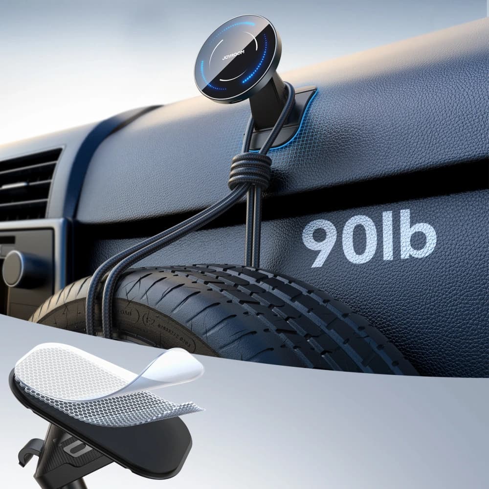 Suport auto cu încărcător wireless pentru bord / pentru grilaj Joyroom JR-ZS502 MagSafe negru - 5