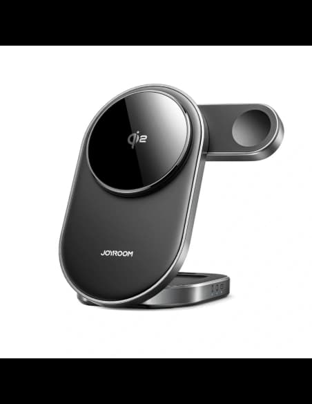 Joyroom JR-W17 Qi 3-in-1 induktive Ladestation für Telefon / Smartwatch / Kopfhörer schwarz