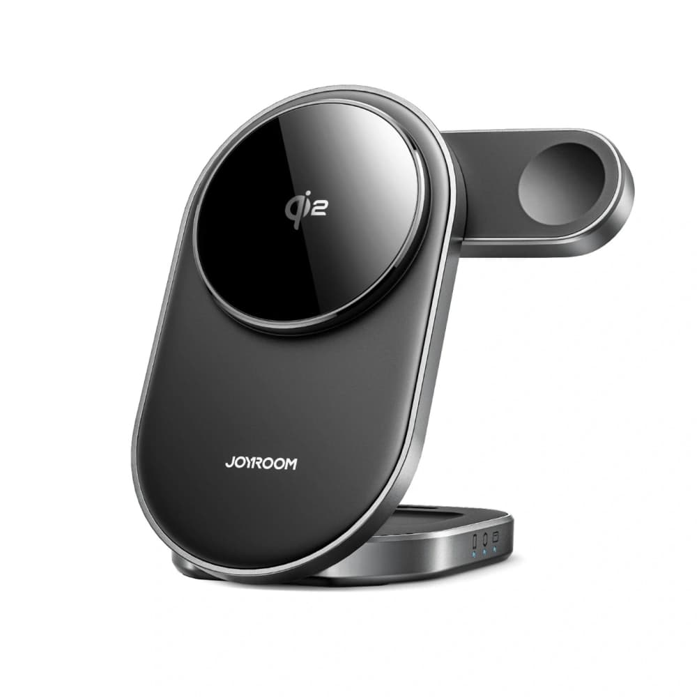 Joyroom JR-W17 Qi 3-in-1 Wireless Charger for Phone / Smartwatch / Headphones Black - 1