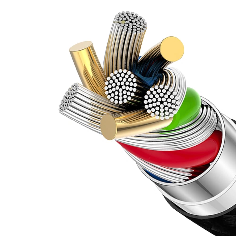 Dudao L3CL USB-C / Lightning 30W 1.2m fekete fonott kábel - 4