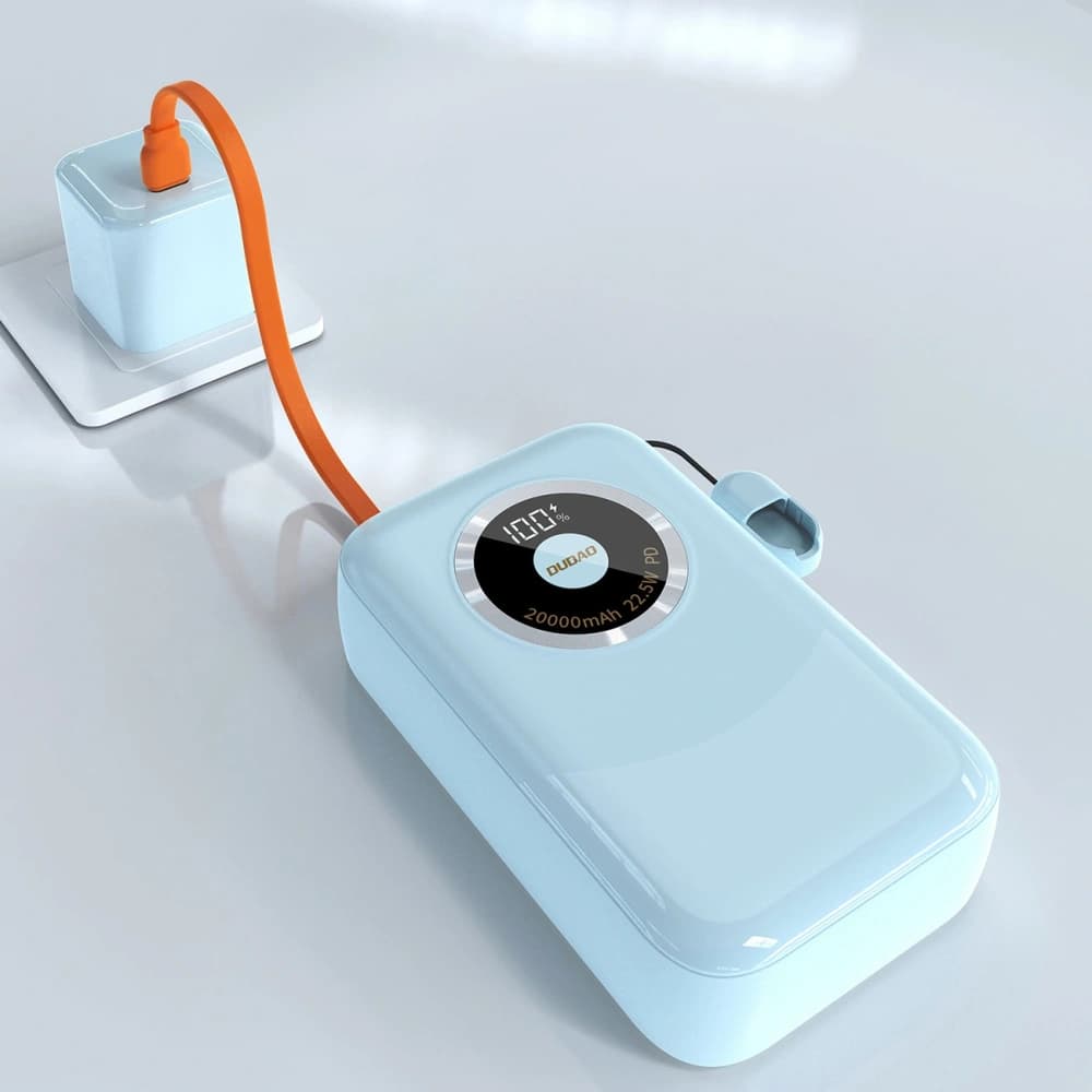 Powerbank Dudao K21Pro Mini 20000mAh 22.5W USB-A, USB-C albastru - 4