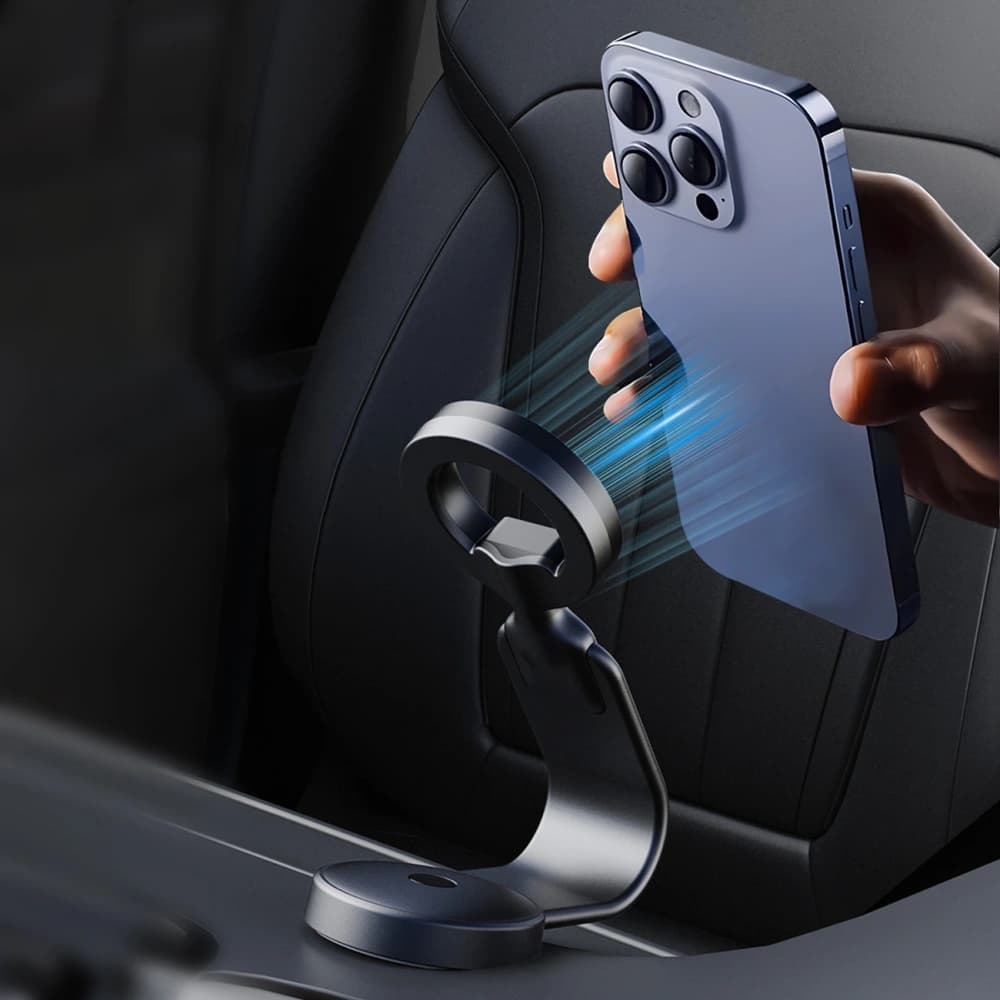 Dudao F21 MagSafe car mount for dashboard black - 3