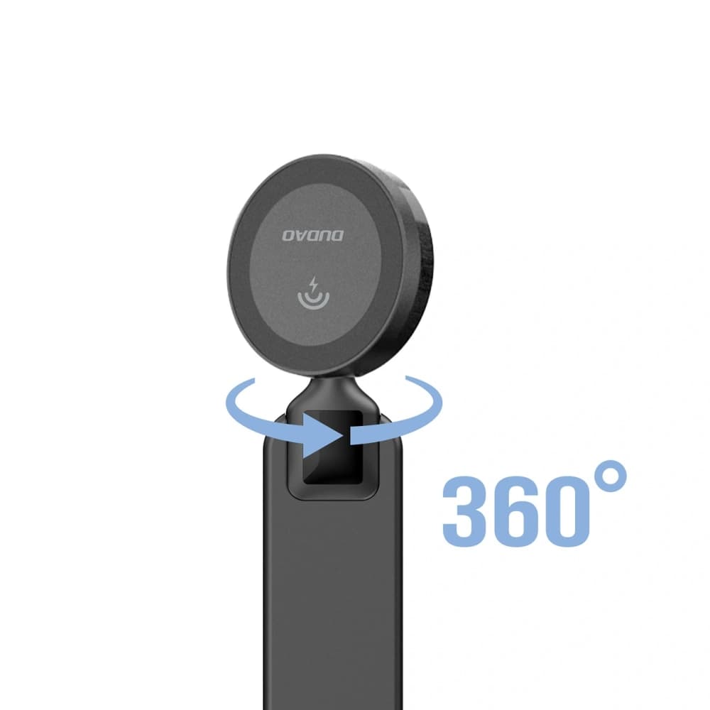 Dudao F21 Pro 15W MagSafe Black Car Charger with Induction Charger for Dashboard - 8