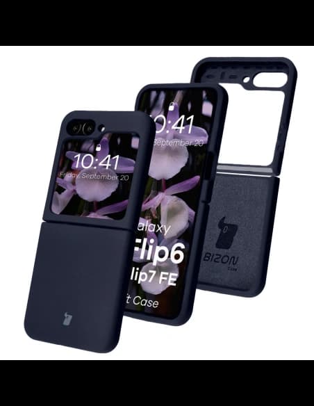 Bison Soft Case silicone case for Samsung Galaxy Z Flip7 FE / Z Flip6 dark blue