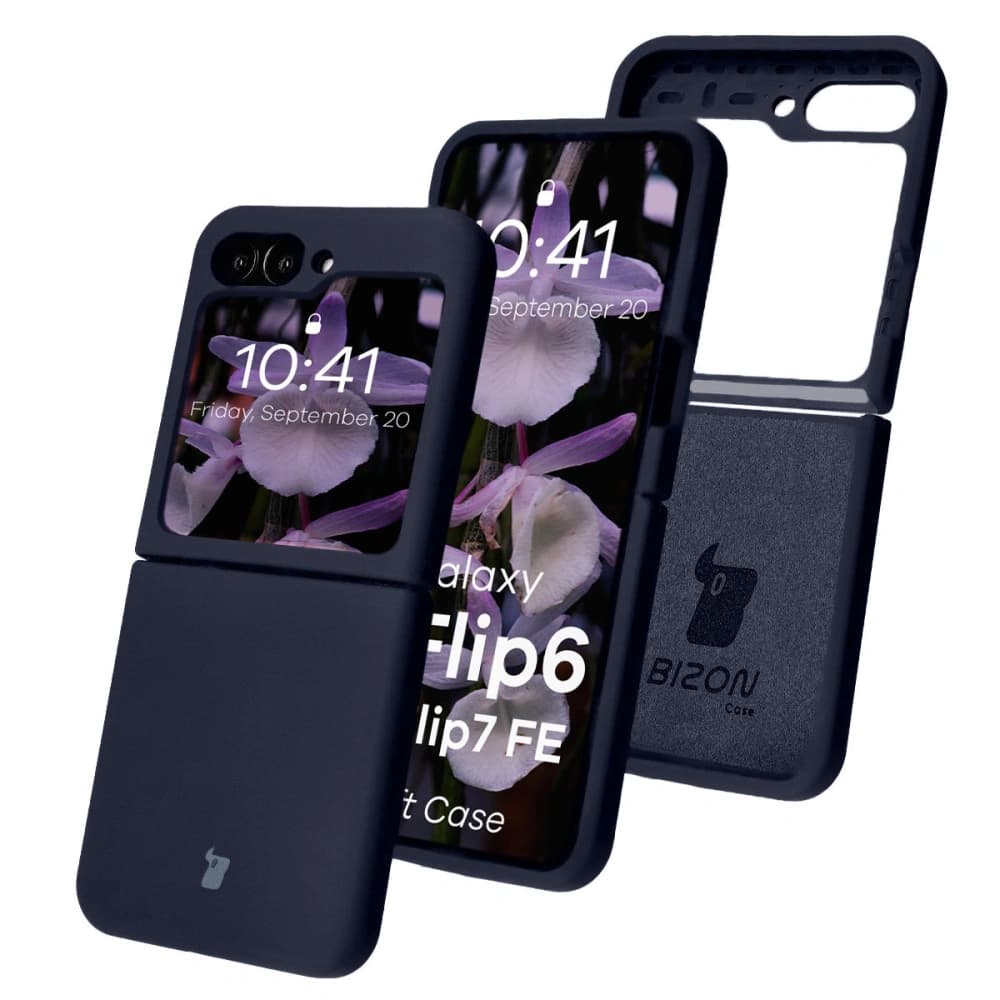 Bison Soft Case silicone case for Samsung Galaxy Z Flip7 FE / Z Flip6 dark blue - 1