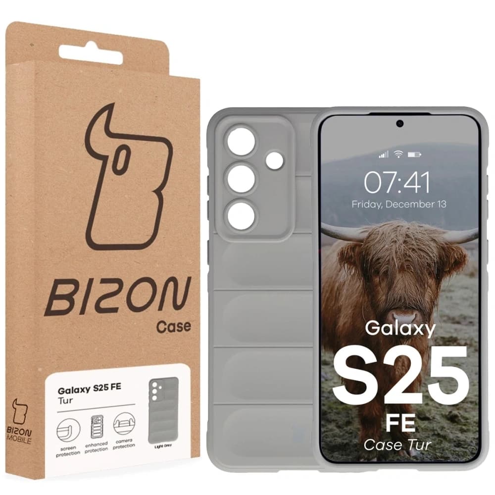 Pancerne etui Bizon Case Tur do Samsung Galaxy S25 FE jasnoszare - 8