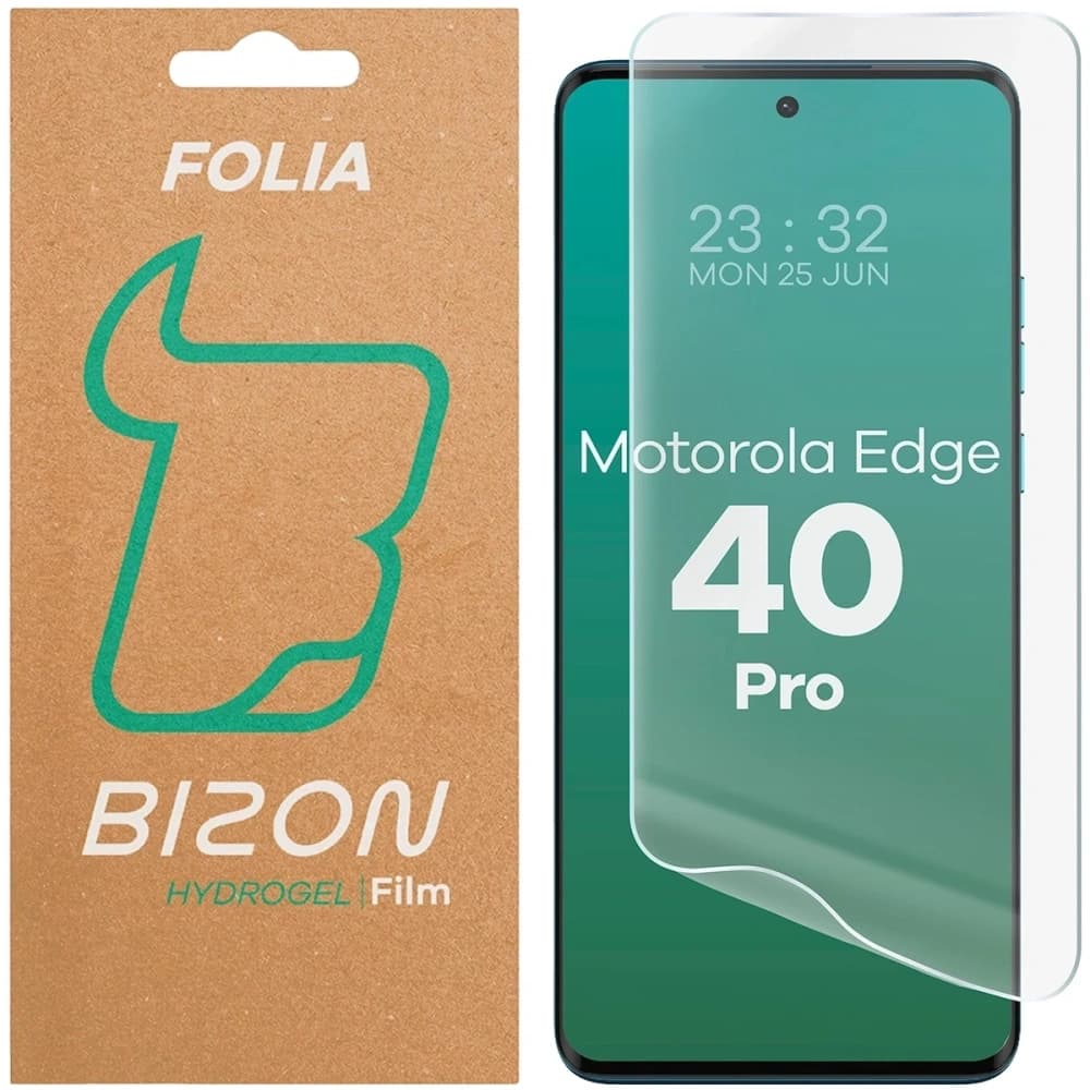 Bizon Glass Hydrogel Front képernyőfólia Motorola Edge 40 Pro-hoz
