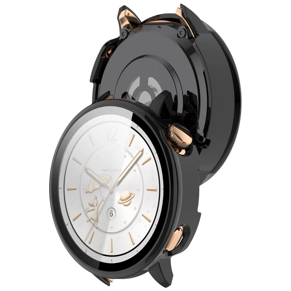 Bizon Case+Glass Watch case with glass for OnePlus Watch 3 43mm black