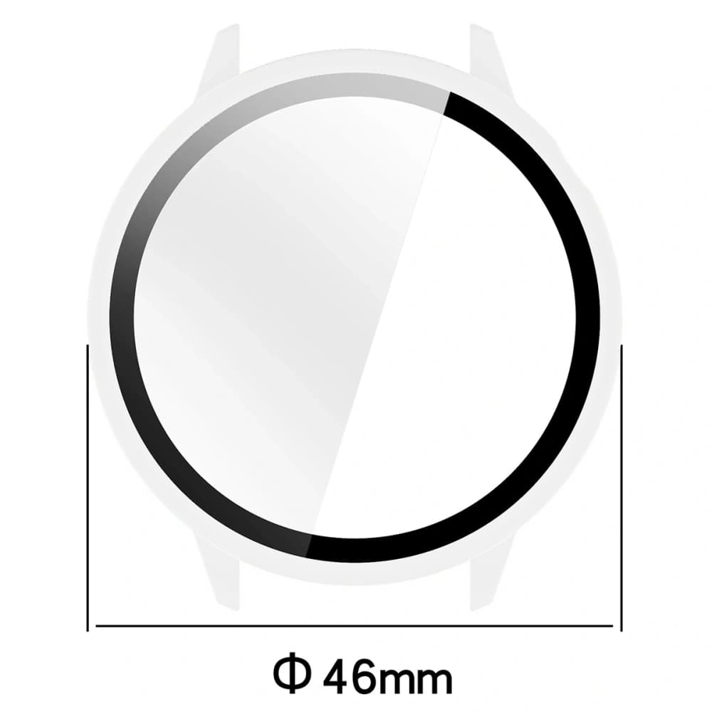 Bizon Case+Glass Watch Case with Glass for OnePlus Watch 3 43mm Transparent - 2