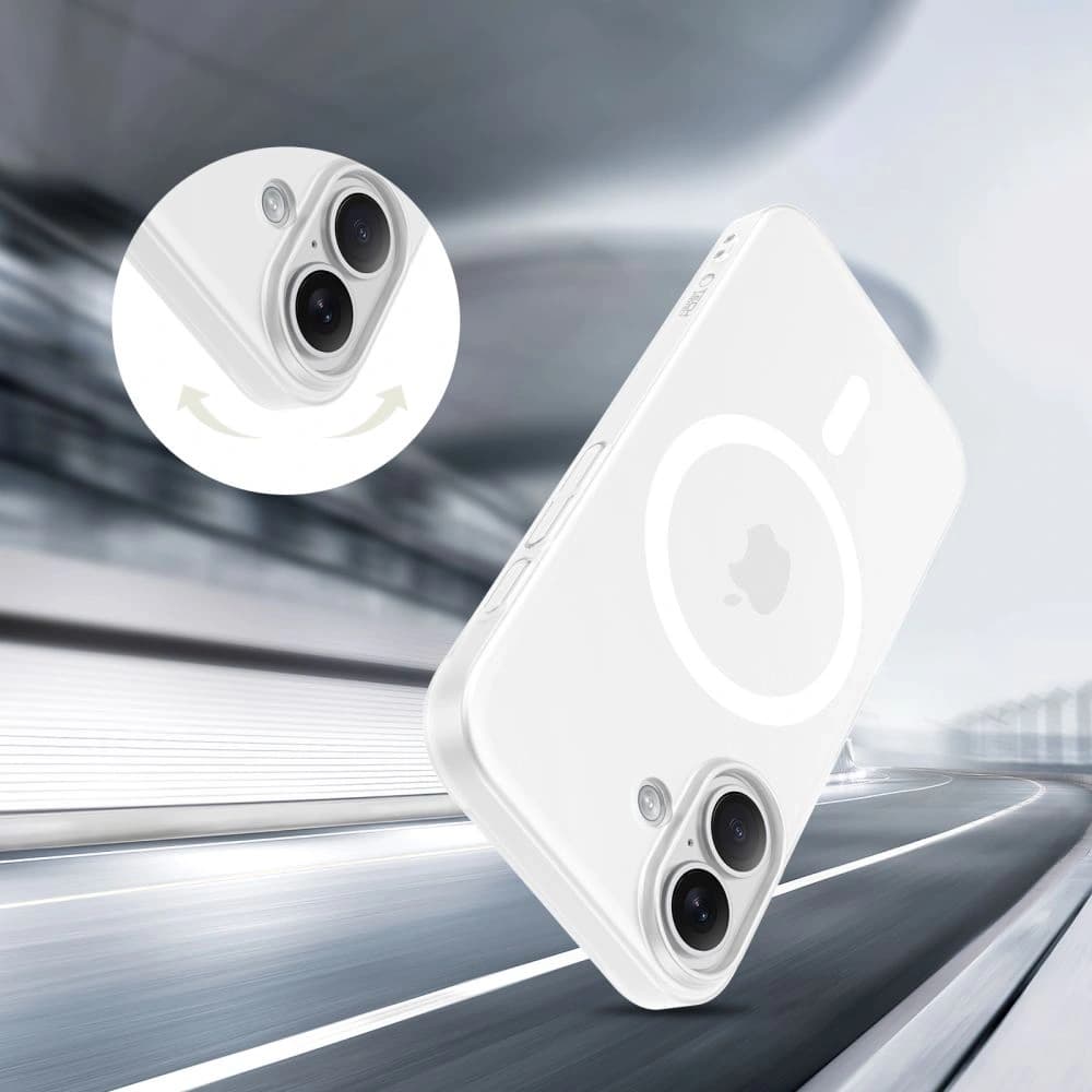 Tech-Protect Magslim MagSafe Case for Apple iPhone 17 Matte/white - 5