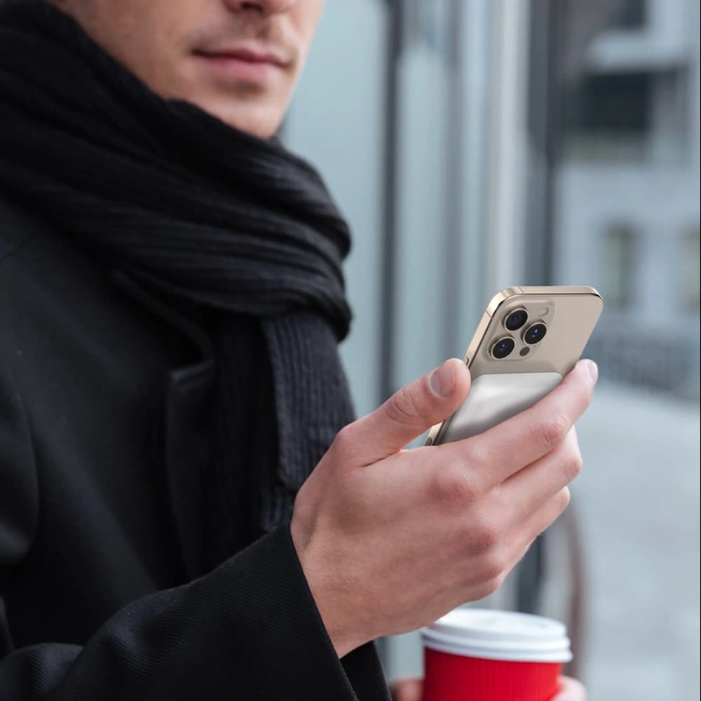 Powerbank wireless Dudao K26 10000mAh 20W USB-A / USB-C / MagSafe alb - 6