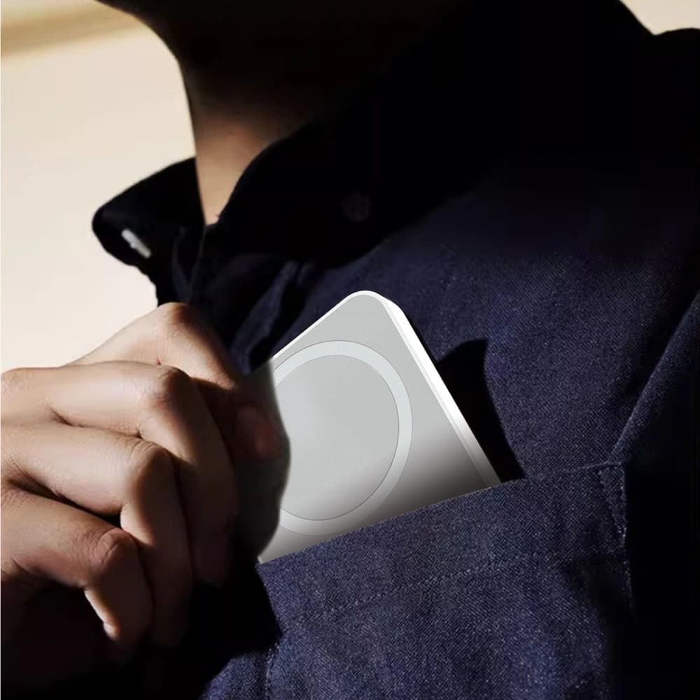 Powerbank wireless Dudao K26 10000mAh 20W USB-A / USB-C / MagSafe alb - 8