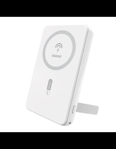 Powerbank wireless Dudao K14S+ 10000mAh 20W USB-A / USB-C / MagSafe cu suport alb