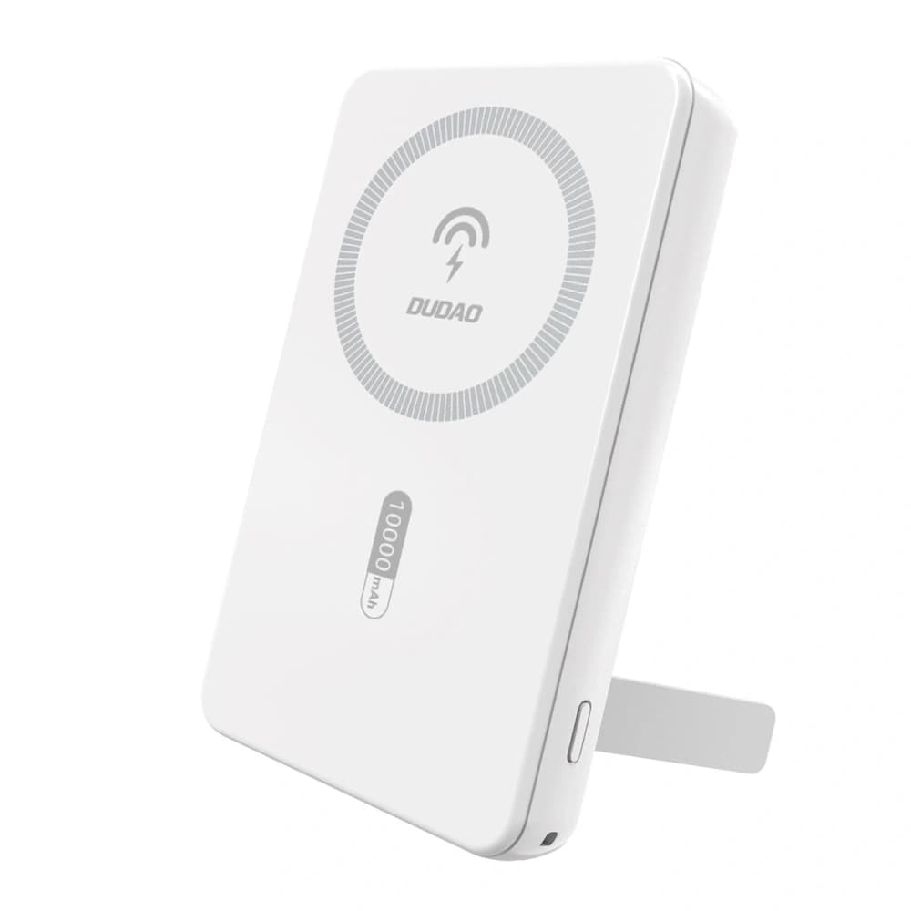 Powerbank wireless Dudao K14S+ 10000mAh 20W USB-A / USB-C / MagSafe cu suport alb - 1