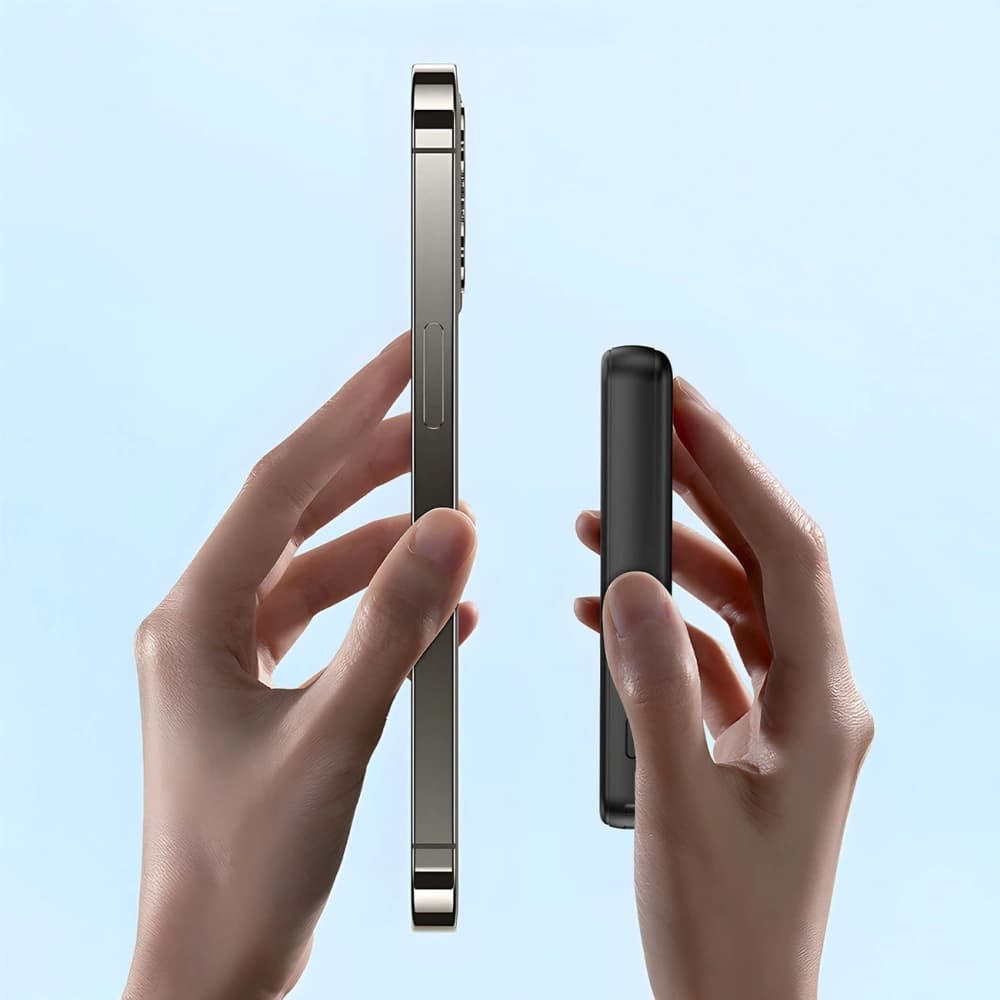 Powerbank wireless Dudao K14S+ 10000mAh 20W USB-A / USB-C / MagSafe cu suport negru - 4