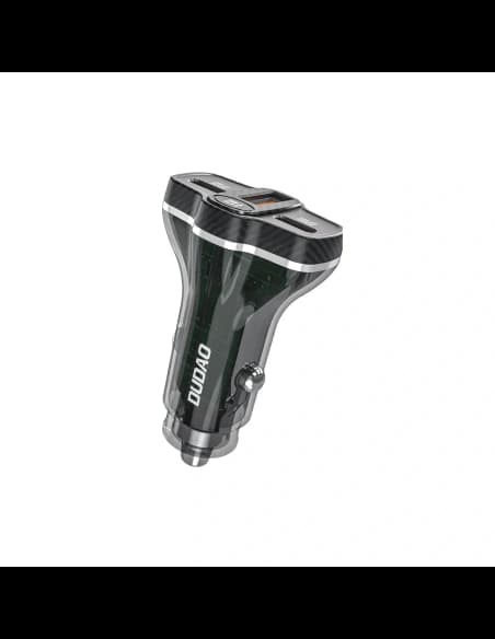 Dudao R78 78W USB-C PD autós töltő, 2xUSB-A QC fekete