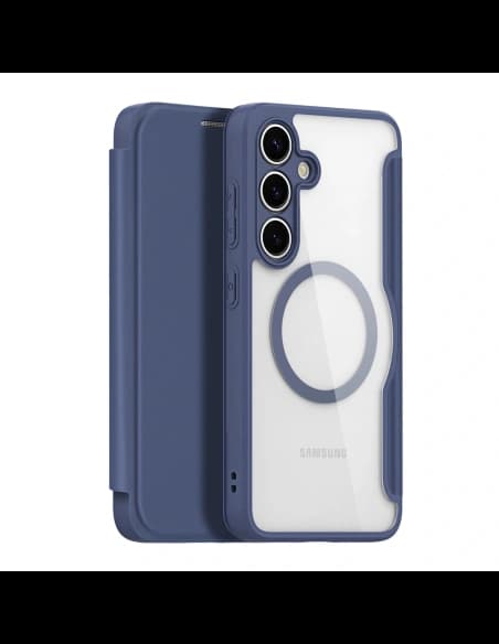Dux Ducis Skin X Pro MagSafe Flip Case for Samsung Galaxy S25+ Plus Blue