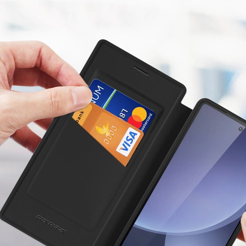 Etui s klopnou Dux Ducis Skin X Pro MagSafe pro Samsung Galaxy S25 Ultra černé - 4