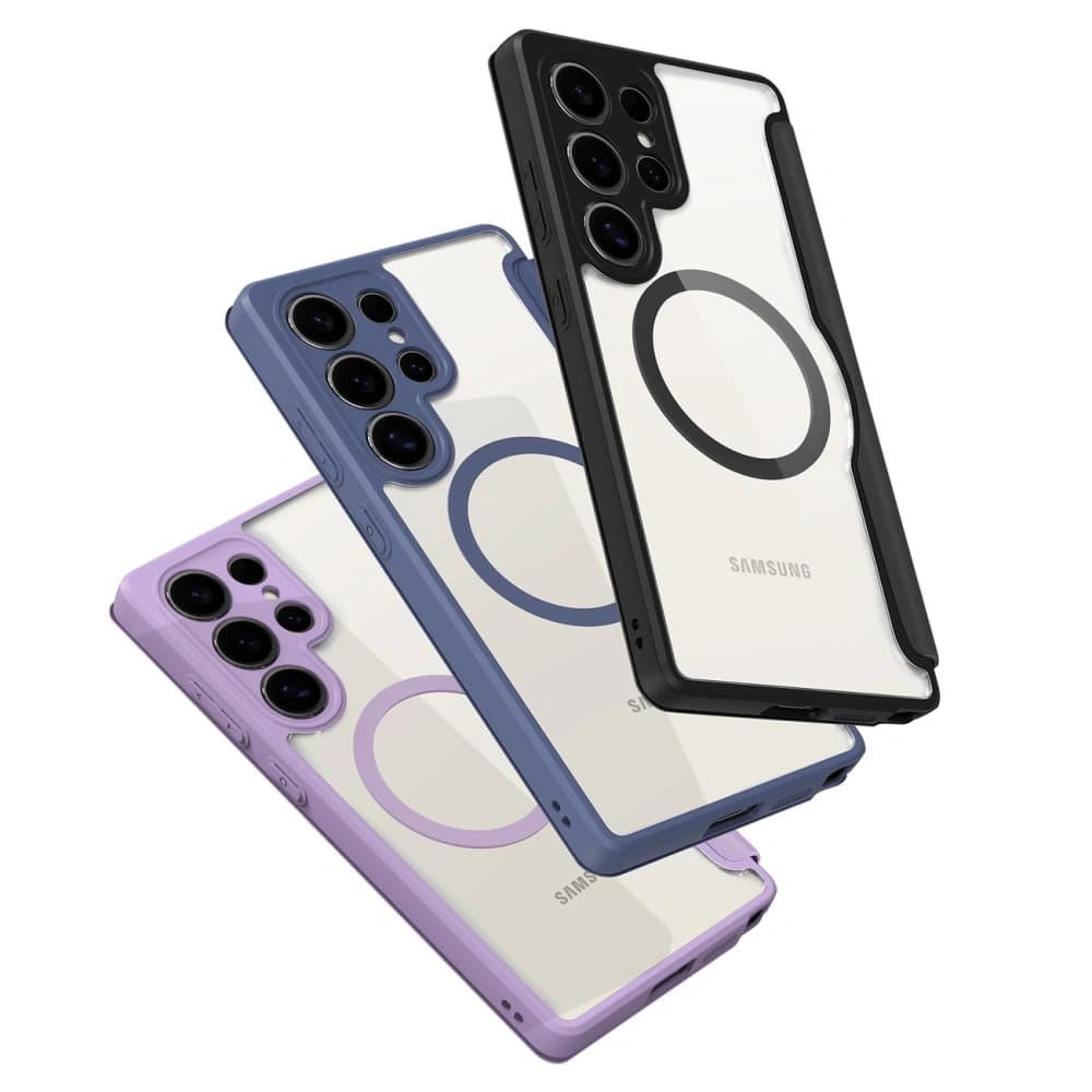 Etui s klopnou Dux Ducis Skin X Pro MagSafe pro Samsung Galaxy S25 Ultra černé - 11