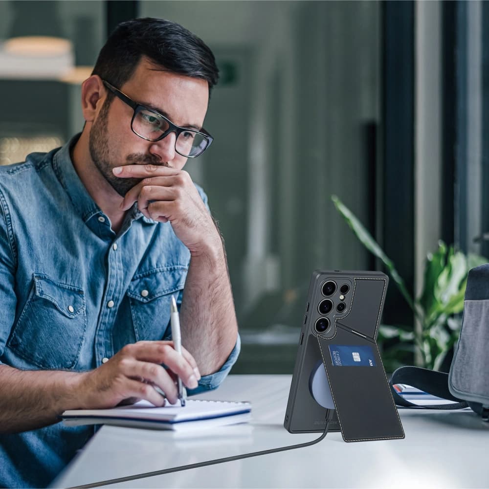 Dux Ducis Rafi II Hülle für Samsung Galaxy S25 Ultra mit Ständer schwarz - 9