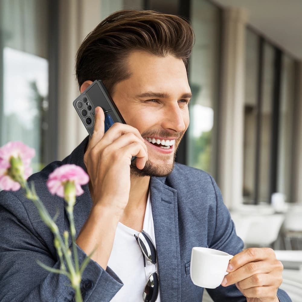 Dux Ducis Rafi II Hülle für Samsung Galaxy S25 Ultra mit Ständer schwarz - 12