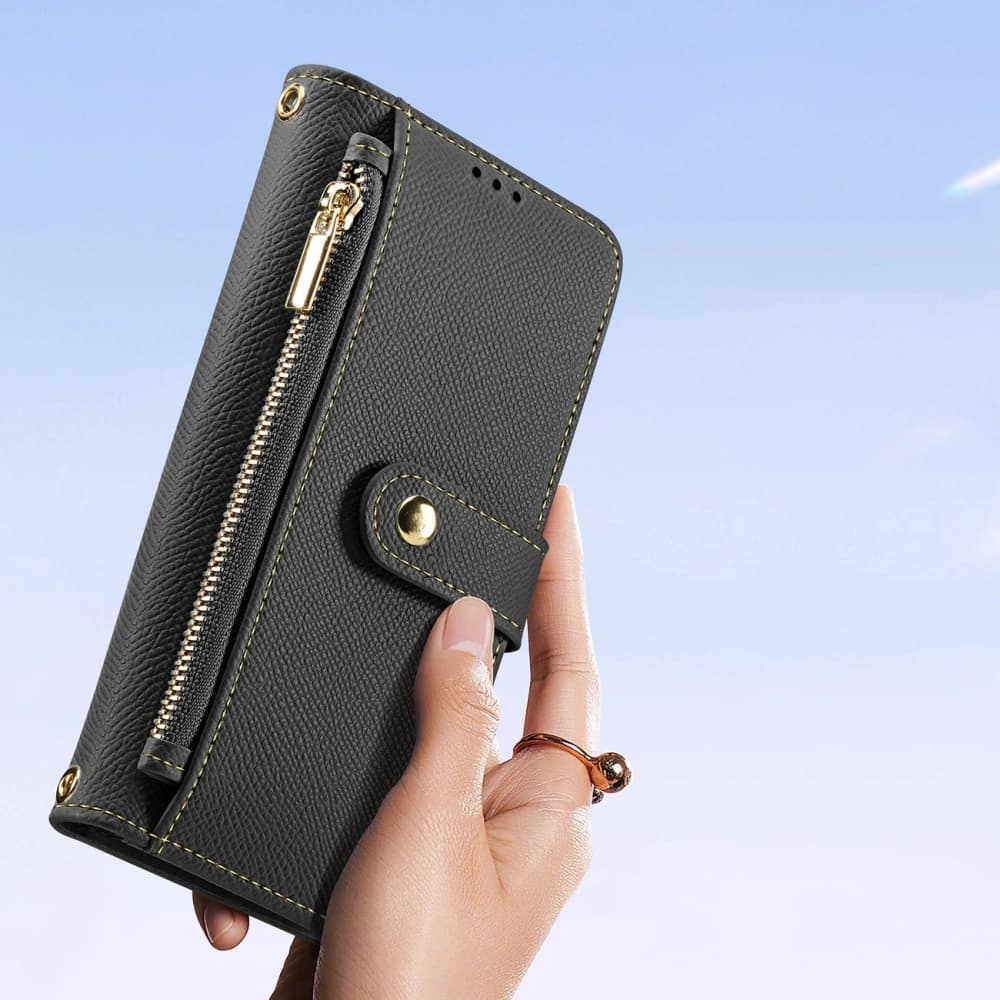 Dux Ducis Lawa Flip Case for Samsung Galaxy S25 with detachable magnetic wallet black - 8