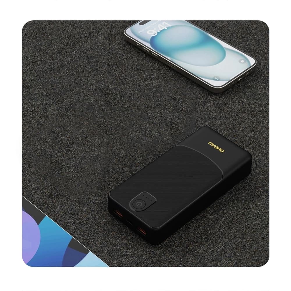 Powerbank Dudao K10Pro 2.4A 20000mAh 2xUSB-A negru - 5