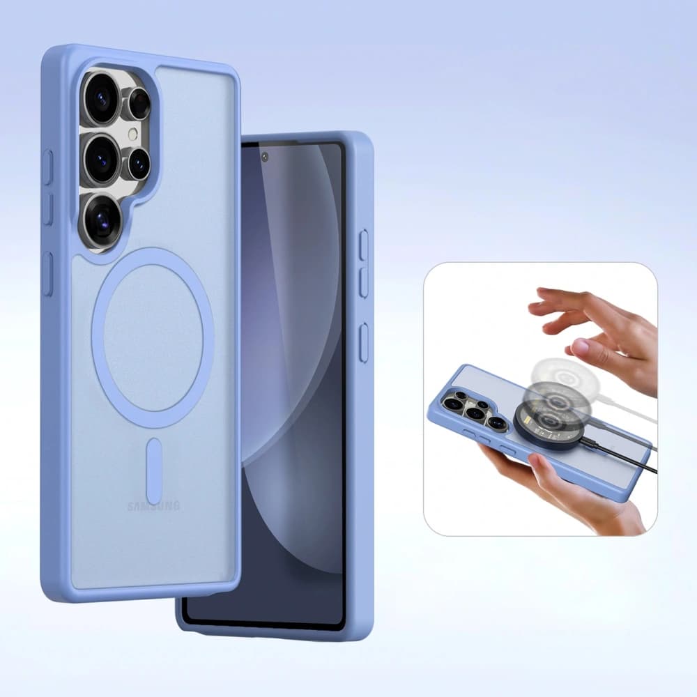 Dux Ducis Lawa Klappetui für Samsung Galaxy S25 Ultra mit abnehmbarem magnetischem Geldbeutel blau - 7