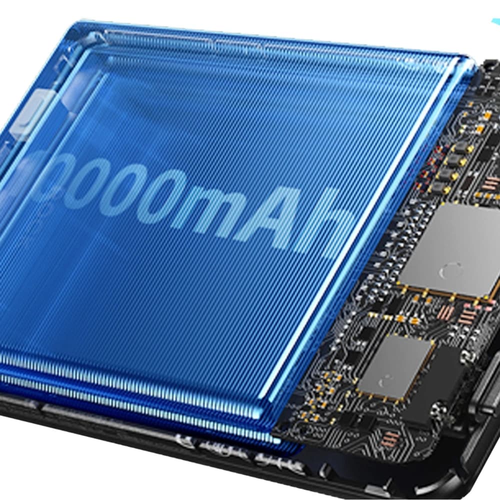 Powerbank wireless Dudao K29 10000mAh PD 20W MagSafe cu carcasă metalică, suport și cabluri integrate USB-C, Lightning gri - 4