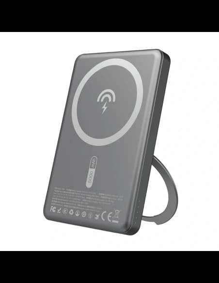 Powerbank wireless Dudao K28S 20W PD 5000mAh cu MagSafe și suport gri