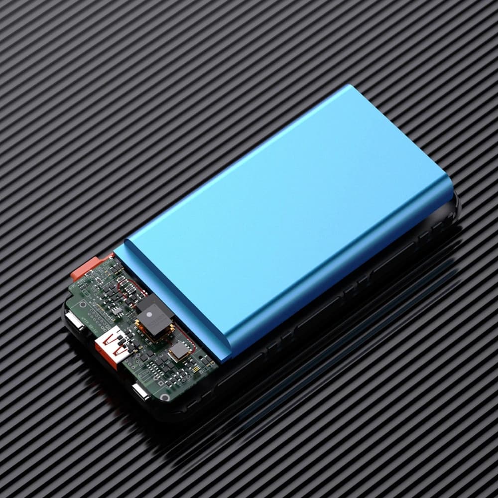 Powerbank Dudao K15Pro 20000mAh 22.5W PD USB-C / USB-A / cabluri integrate Lightning, USB-C negru - 7