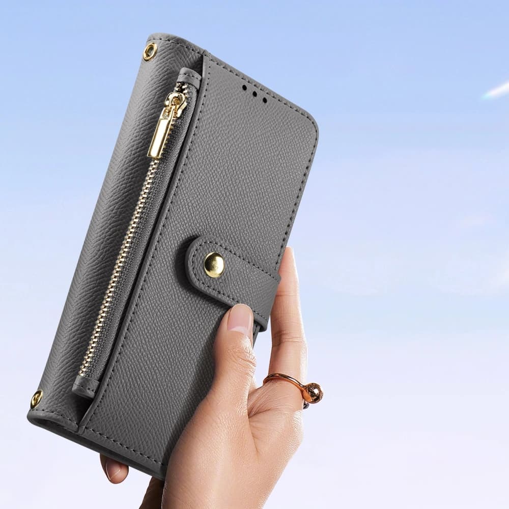 Husa cu clapetă Dux Ducis Lawa pentru Apple iPhone 15 gri - 10