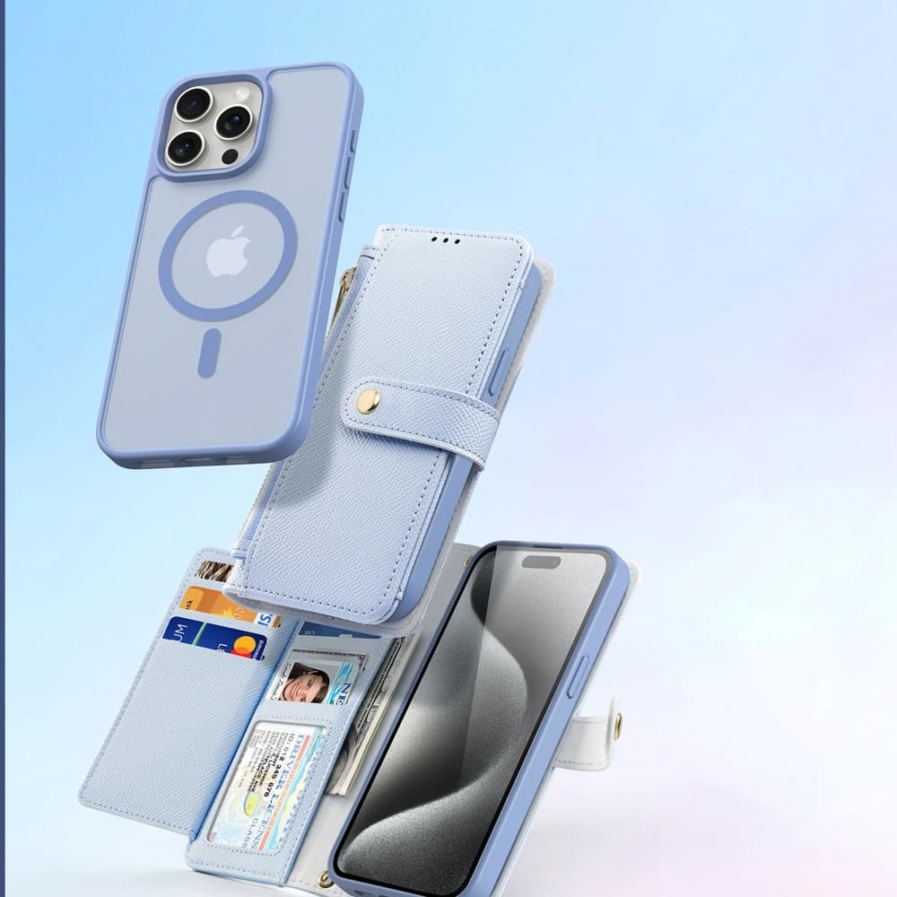 Dux Ducis Lawa fedél Apple iPhone 15 Pro-hoz kék színben - 5